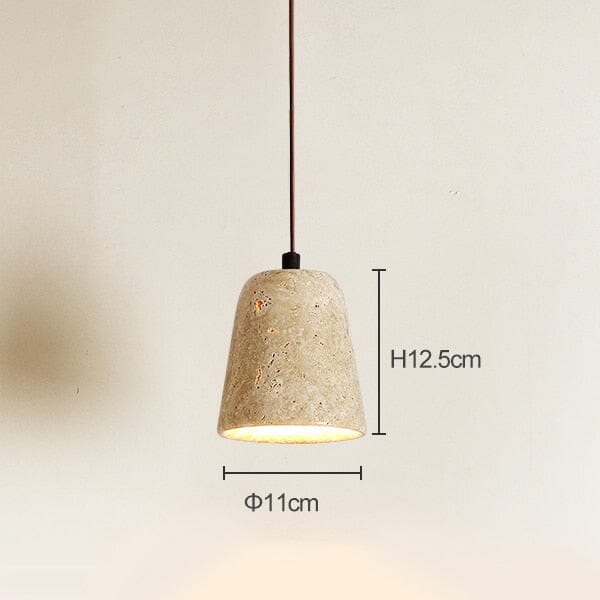 Sophie Travertine Industrial Pendant Light