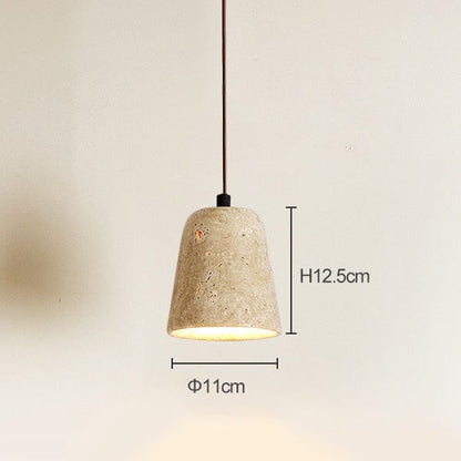 Sophie Travertine Industrial Pendant Light