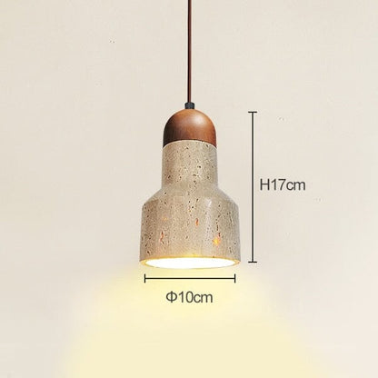 Sophie Travertine Industrial Pendant Light