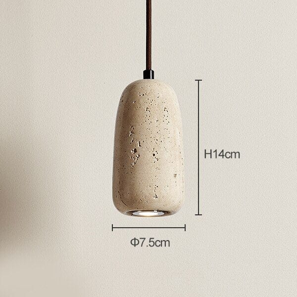Sophie Travertine Industrial Pendant Light