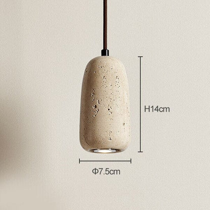 Sophie Travertine Industrial Pendant Light