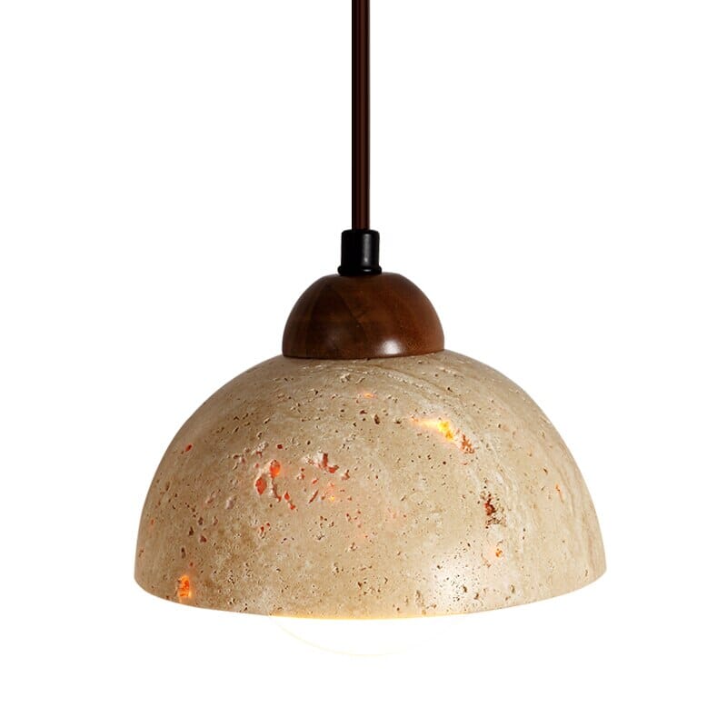 Sophie Travertine Industrial Pendant Light
