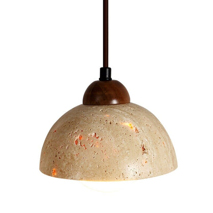 Sophie Travertine Industrial Pendant Light