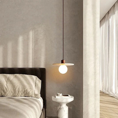 Sophie Travertine Industrial Pendant Light