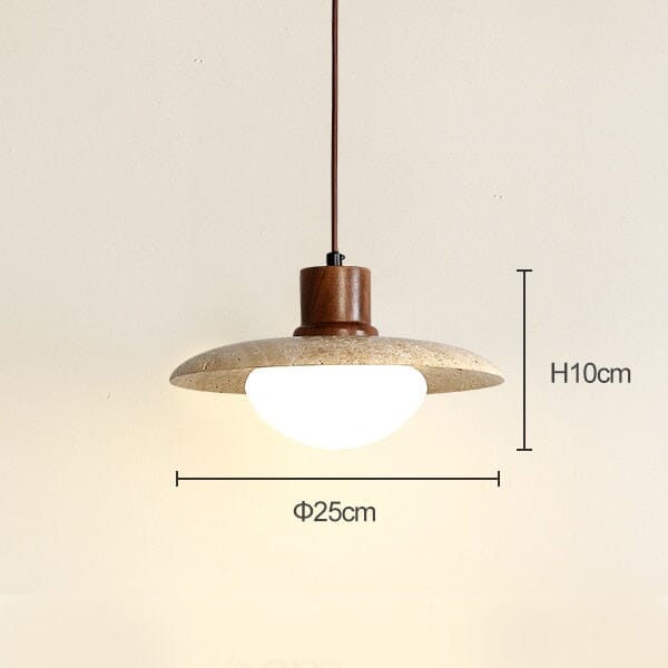 Sophie Travertine Industrial Pendant Light