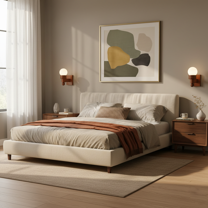 Sabrina Tupelo Wall Lamp Wood and Glass Classic Lighting