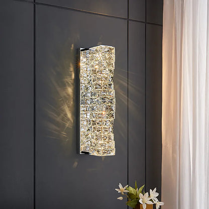 Camille Crystal Cascading Wall Sconce