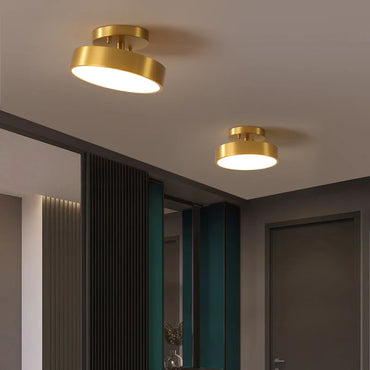 Juliette Brass Drum Ceiling Lamp