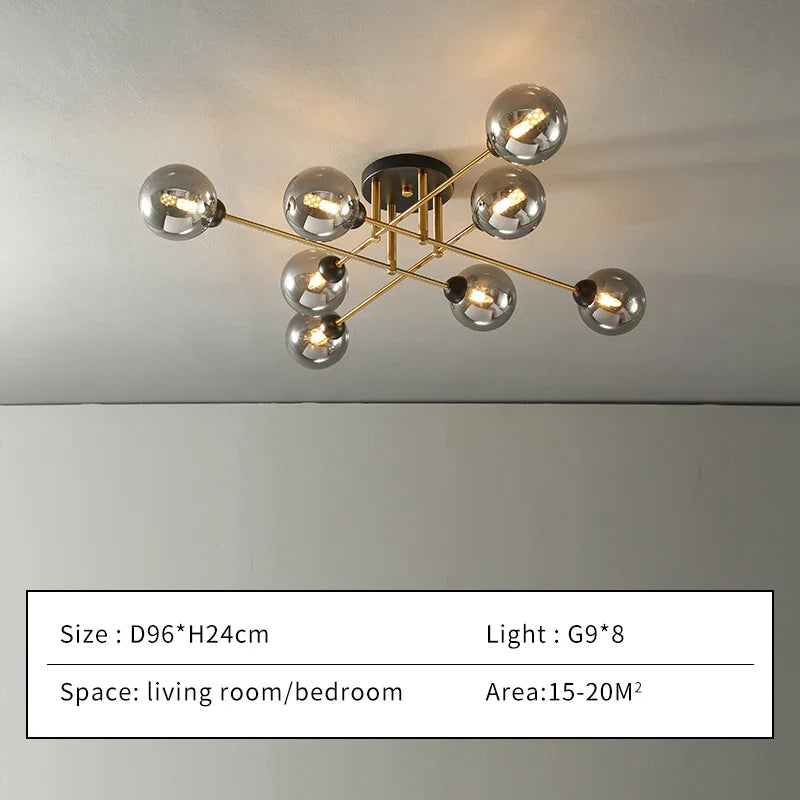 Isabelle Spherical Glass Chandelier
