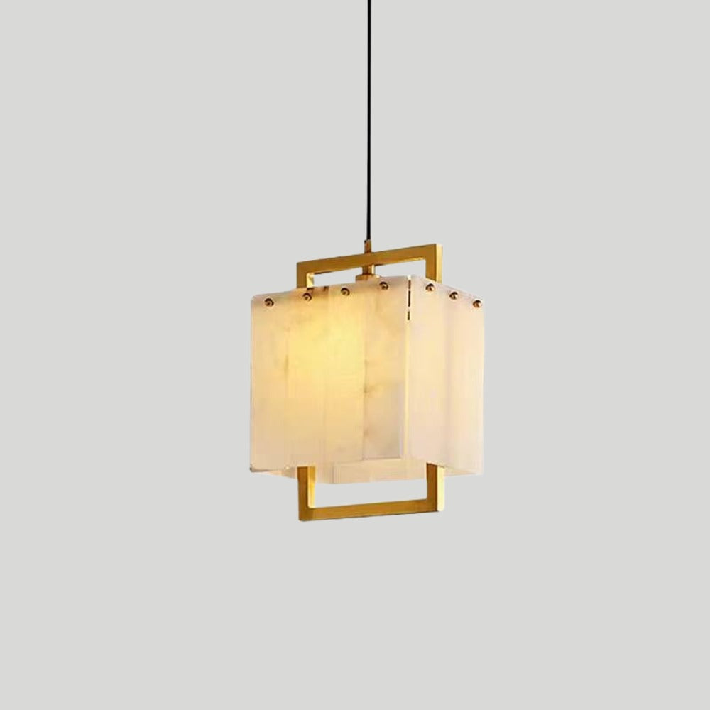 Amélie Natural Marble Cube Pendant Light