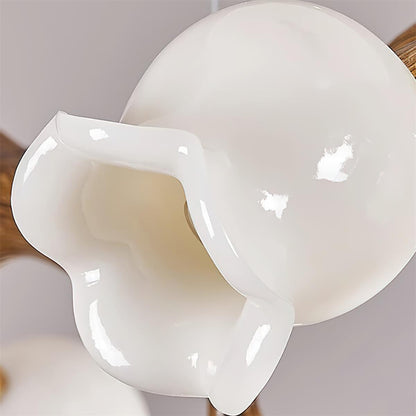 Amélie Flowers Chandelier, Organic Branch Design with Delicate Bloom Lights