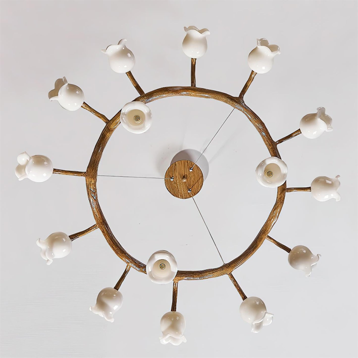 Amélie Flowers Chandelier, Organic Branch Design with Delicate Bloom Lights
