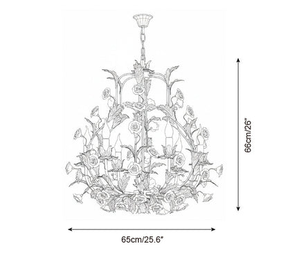 Éloise Valrosa Floral Chandelier
