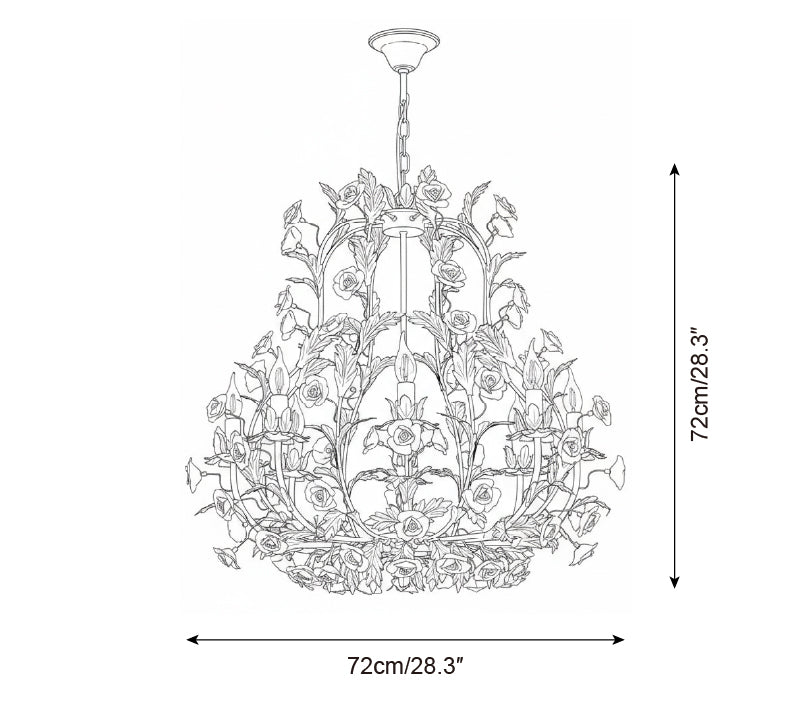 Éloise Valrosa Floral Chandelier