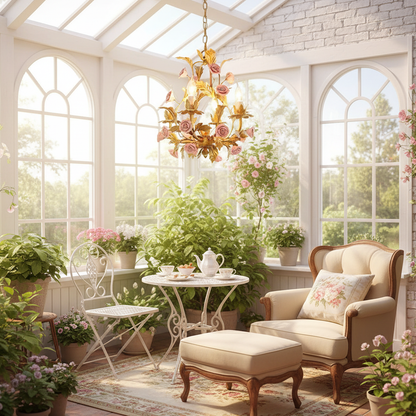 Éloise Valrosa Floral Chandelier