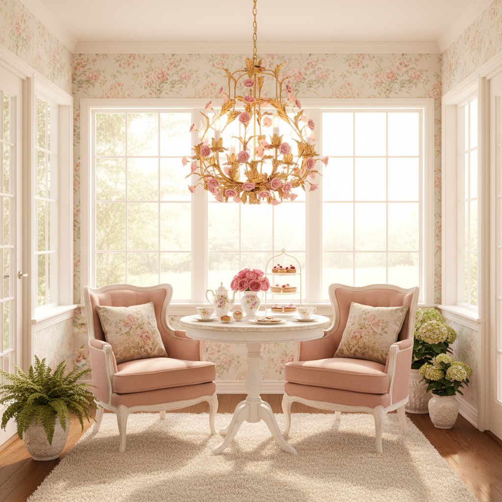 Éloise Valrosa Floral Chandelier