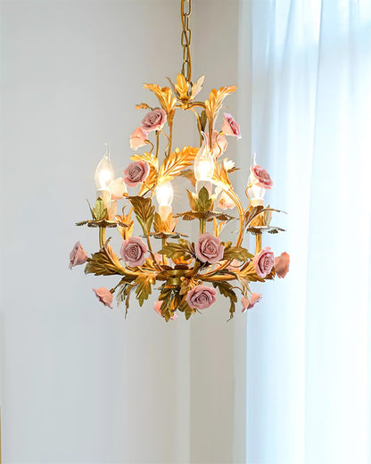 Éloise Valrosa Floral Chandelier