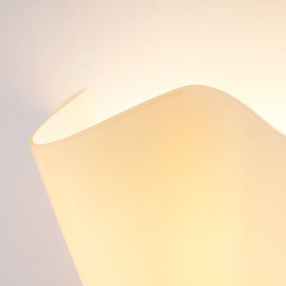 Violette Hand-Blown Glass Wall Lamp with Petal Silhouette