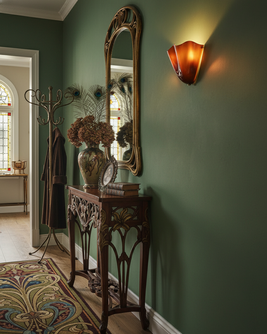 Violette Hand-Blown Glass Wall Lamp with Petal Silhouette