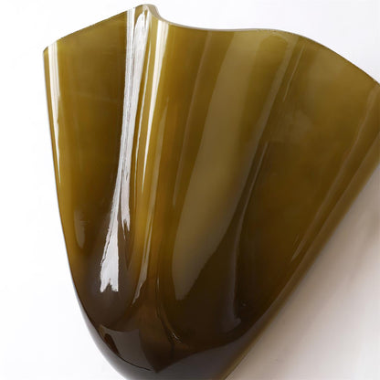 Violette Hand-Blown Glass Wall Lamp with Petal Silhouette