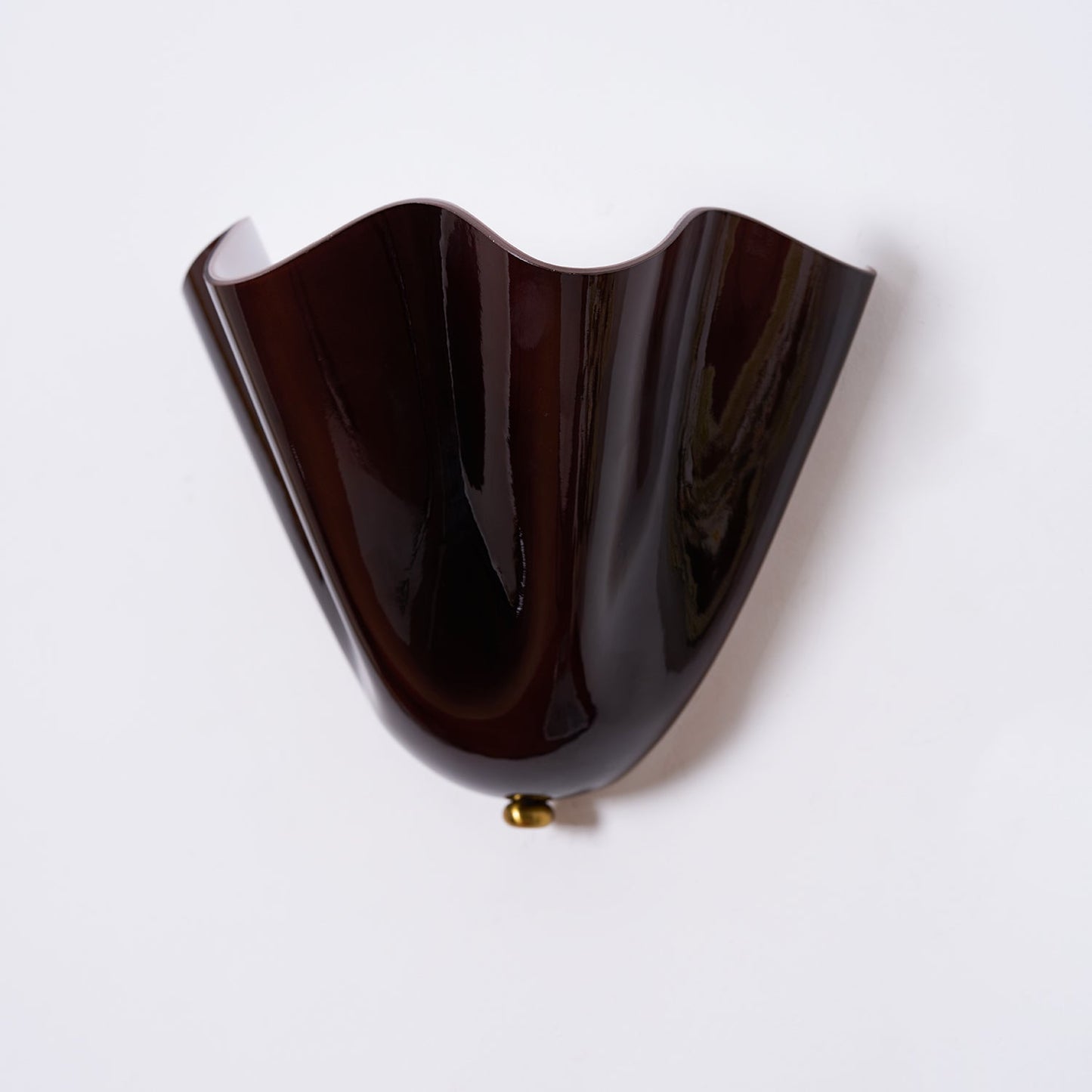 Violette Hand-Blown Glass Wall Lamp with Petal Silhouette