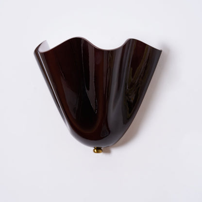 Violette Hand-Blown Glass Wall Lamp with Petal Silhouette