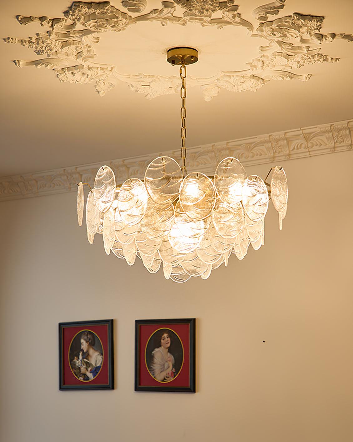 Clémence Disc Victorian Glass Chandelier
