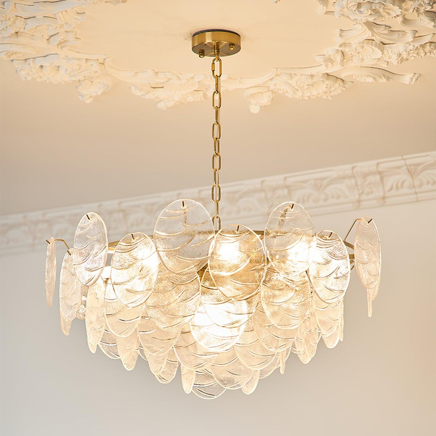 Clémence Disc Victorian Glass Chandelier