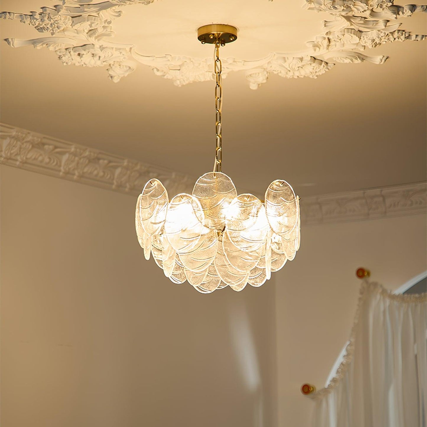 Clémence Disc Victorian Glass Chandelier