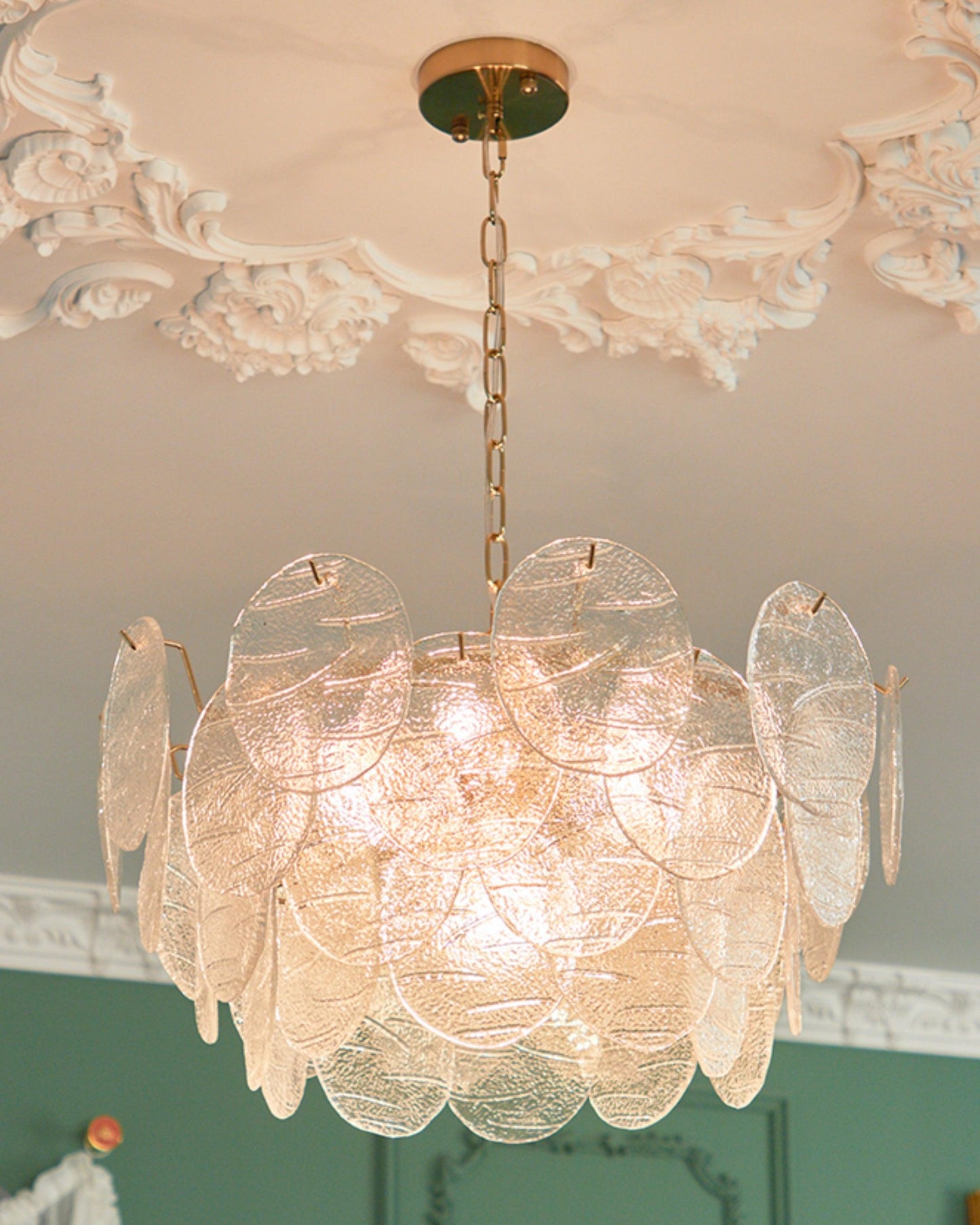 Clémence Disc Victorian Glass Chandelier