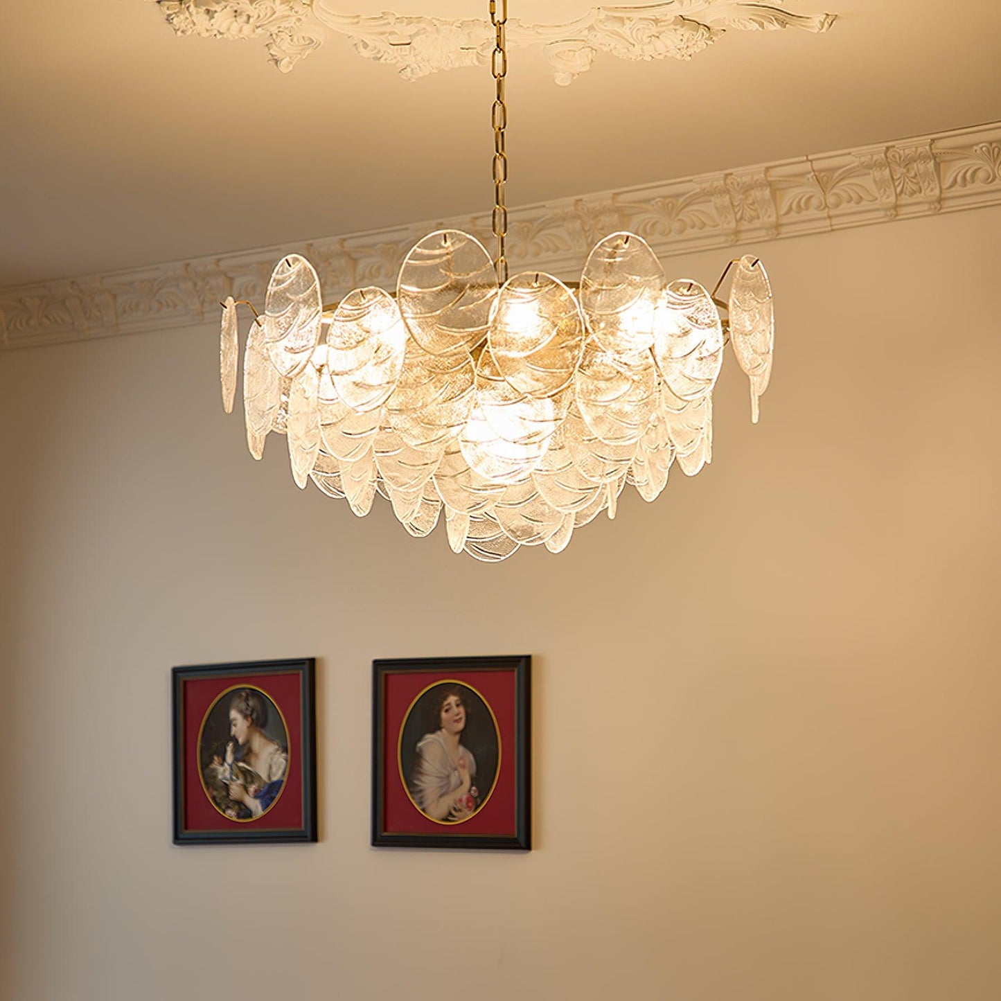 Clémence Disc Victorian Glass Chandelier