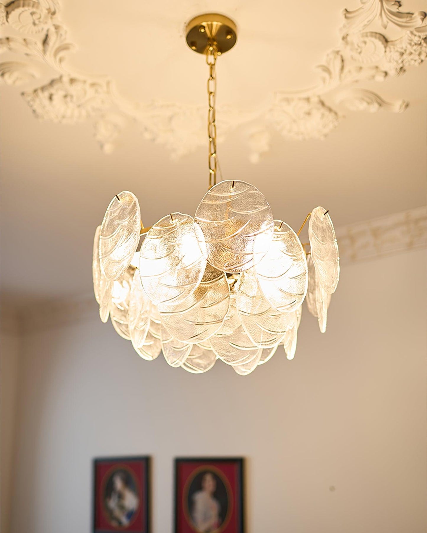 Clémence Disc Victorian Glass Chandelier