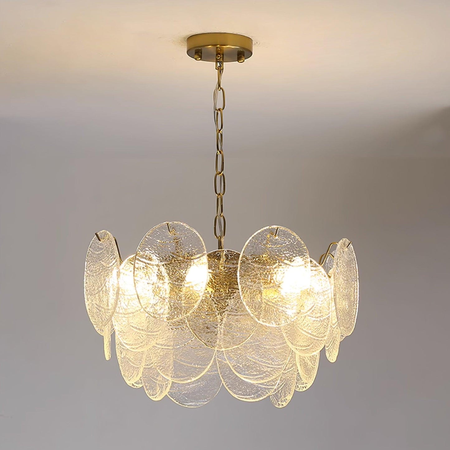Clémence Disc Victorian Glass Chandelier