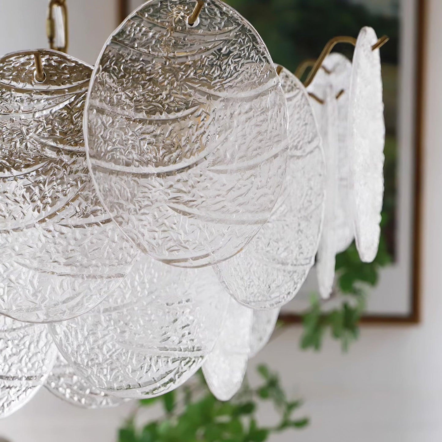 Clémence Disc Victorian Glass Chandelier
