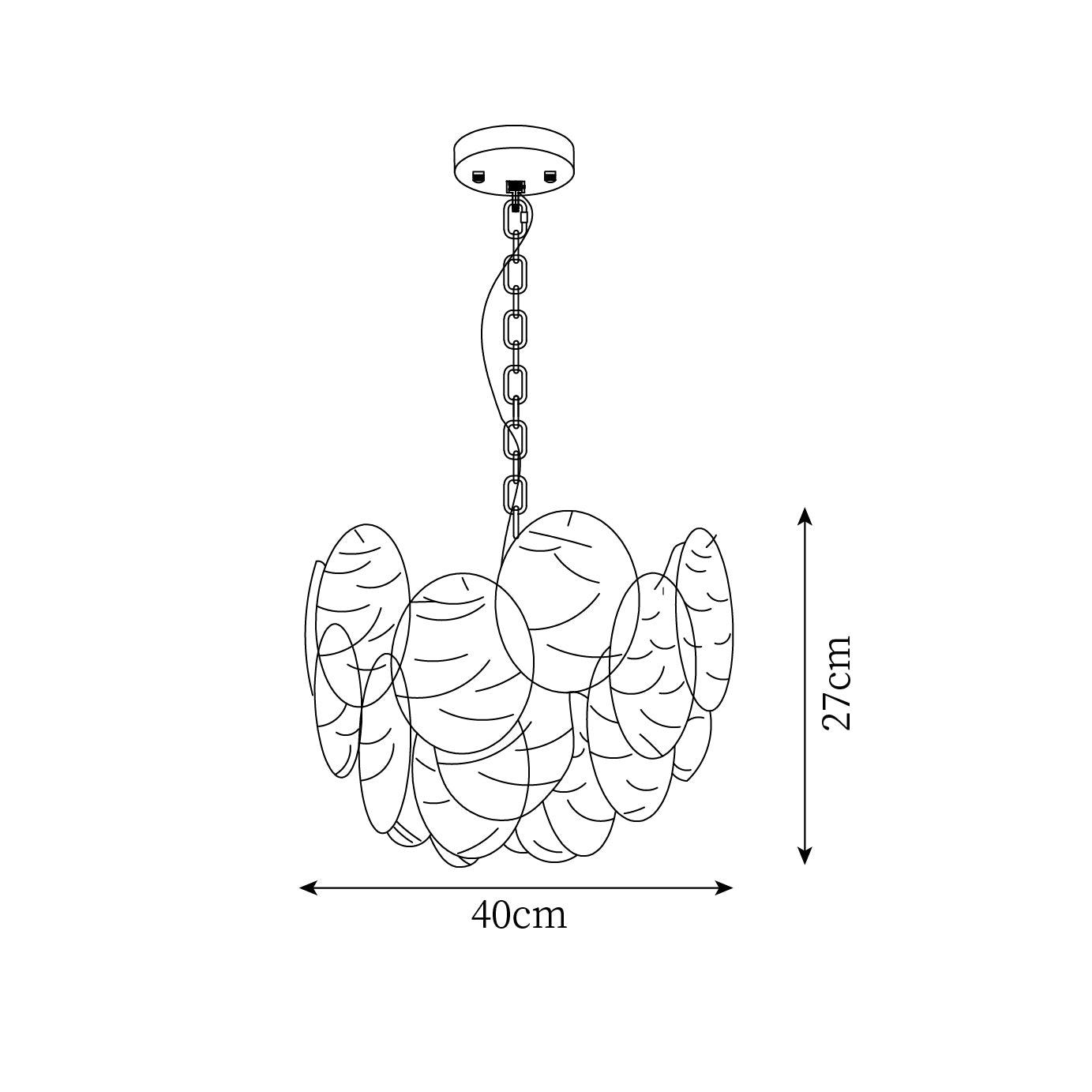 Clémence Disc Victorian Glass Chandelier