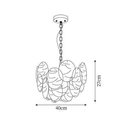Clémence Disc Victorian Glass Chandelier
