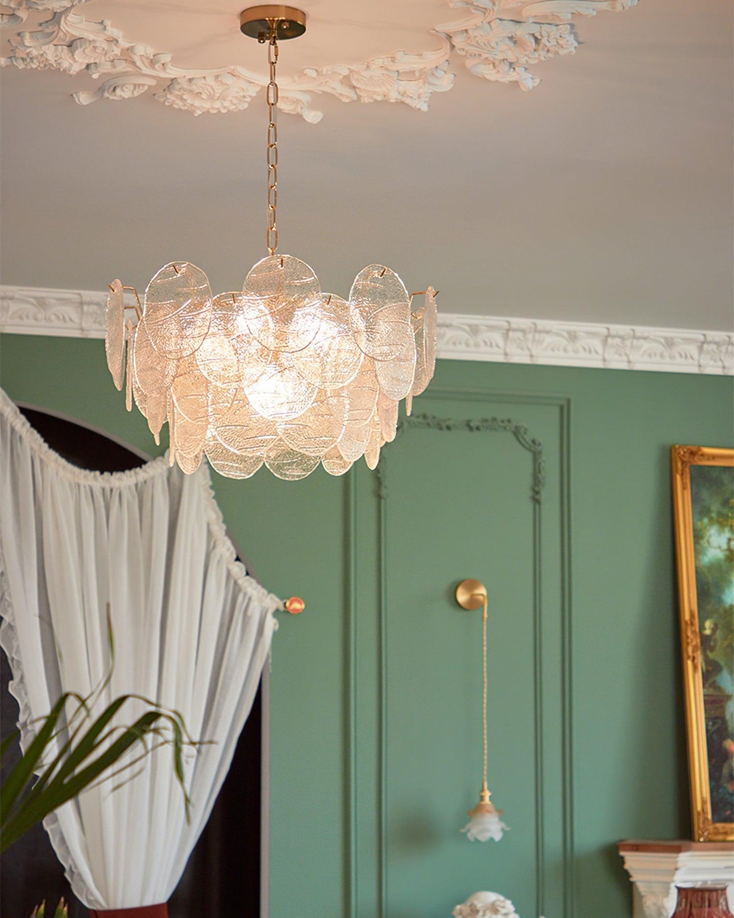 Clémence Disc Victorian Glass Chandelier