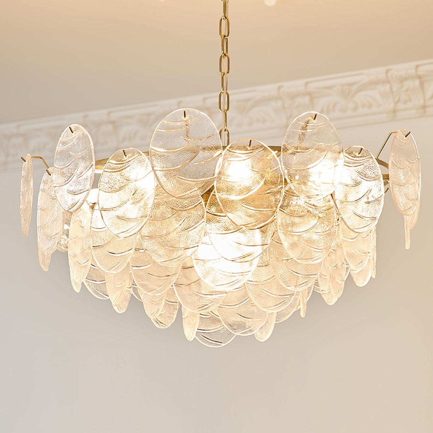 Clémence Disc Victorian Glass Chandelier