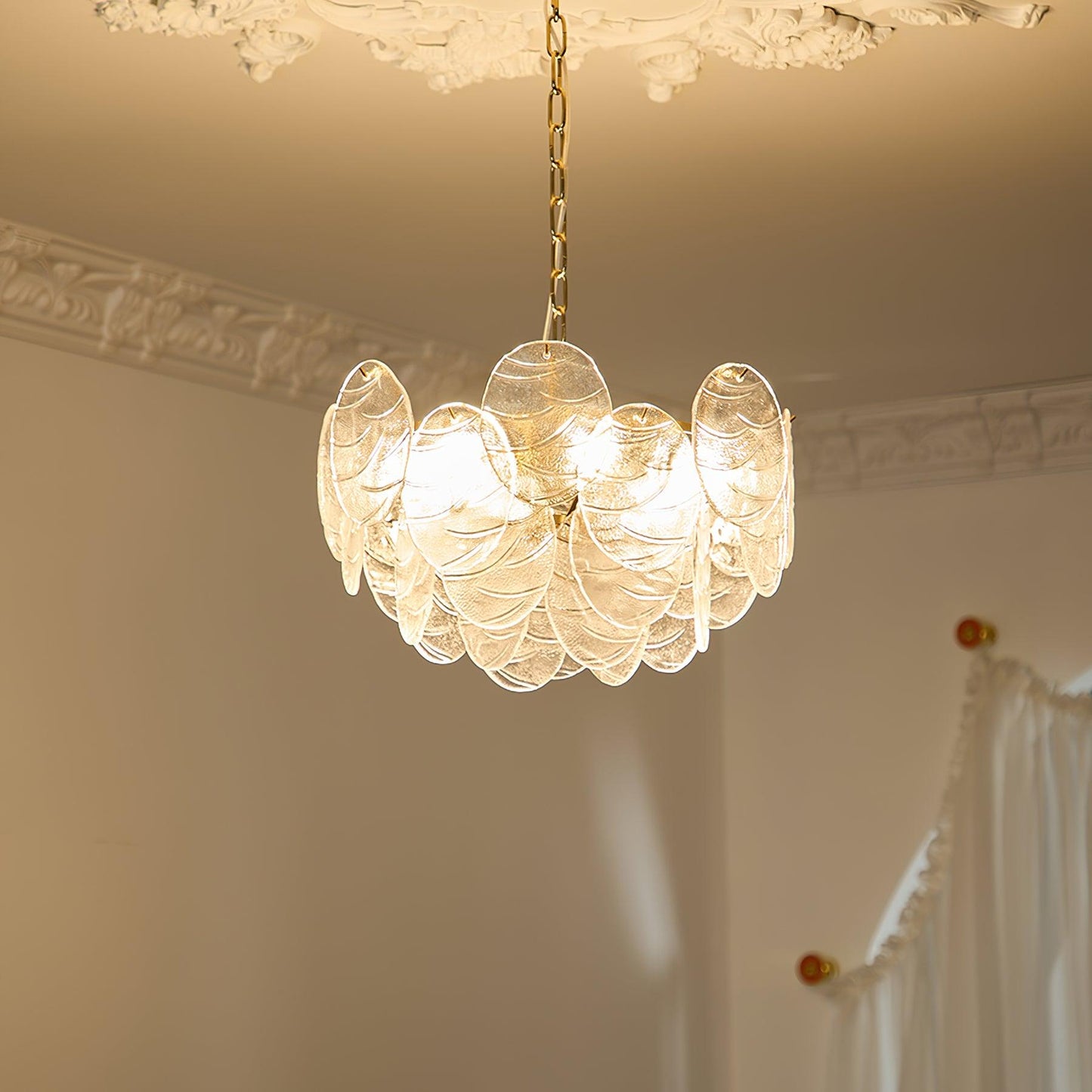 Clémence Disc Victorian Glass Chandelier