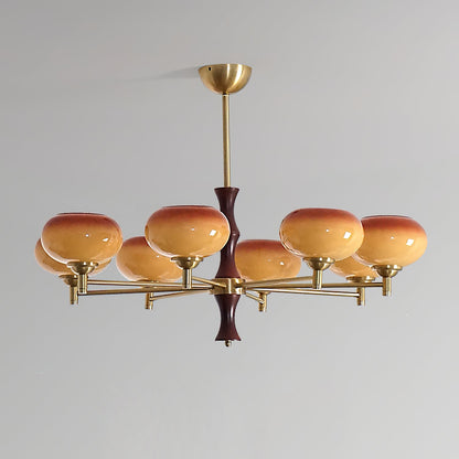 Sophie Vintage Rico Gold & Glass Chandelier