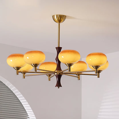 Sophie Vintage Rico Gold & Glass Chandelier