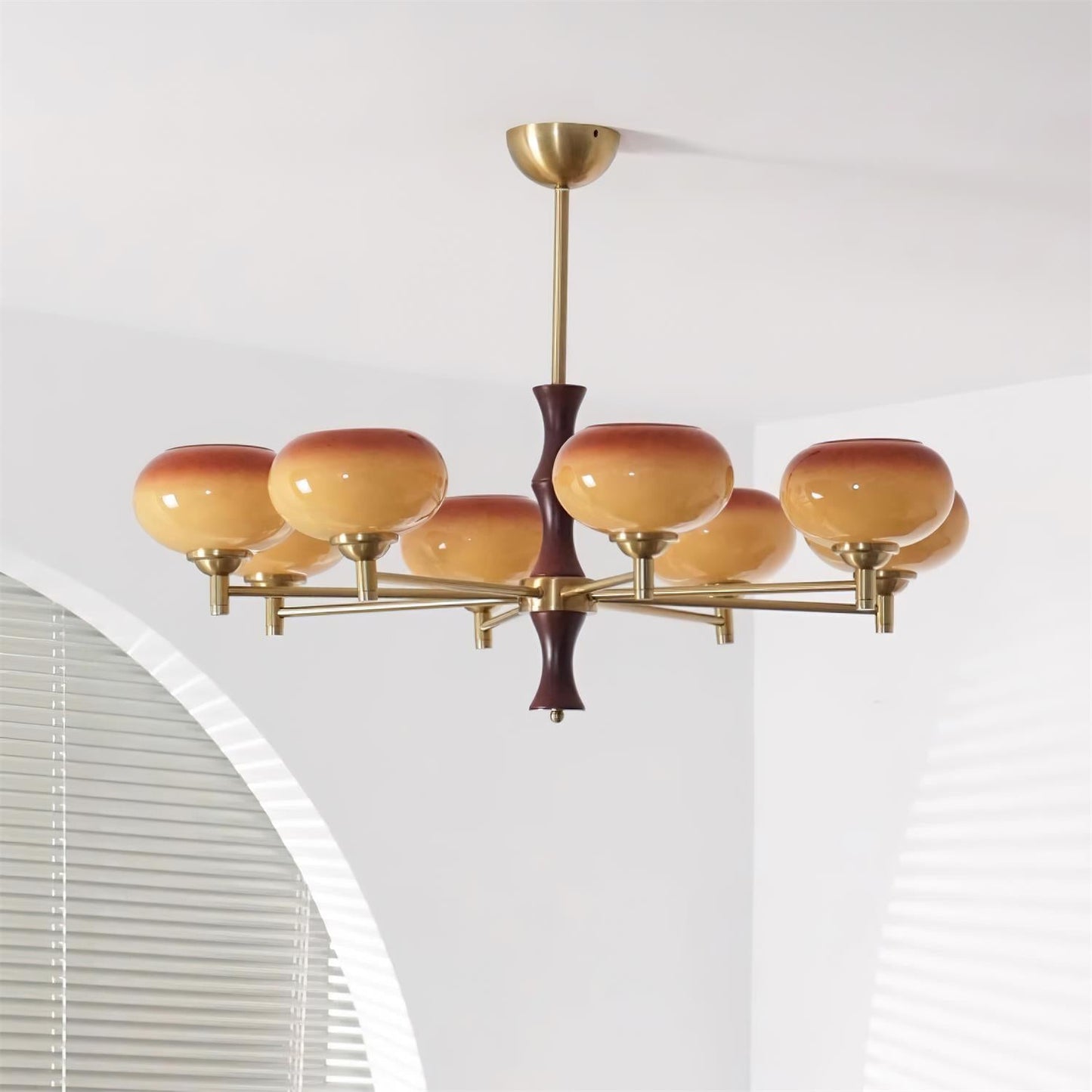 Sophie Vintage Rico Gold & Glass Chandelier