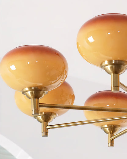 Sophie Vintage Rico Gold & Glass Chandelier