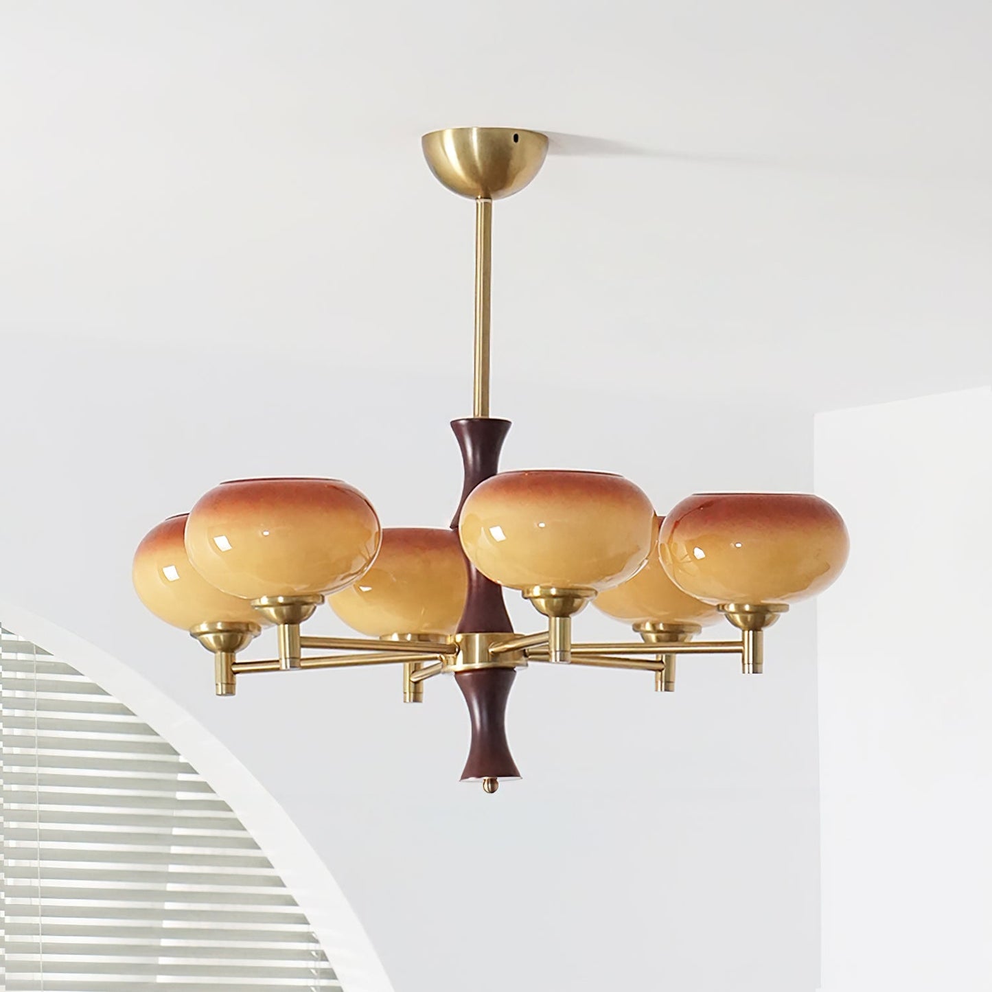 Sophie Vintage Rico Gold & Glass Chandelier