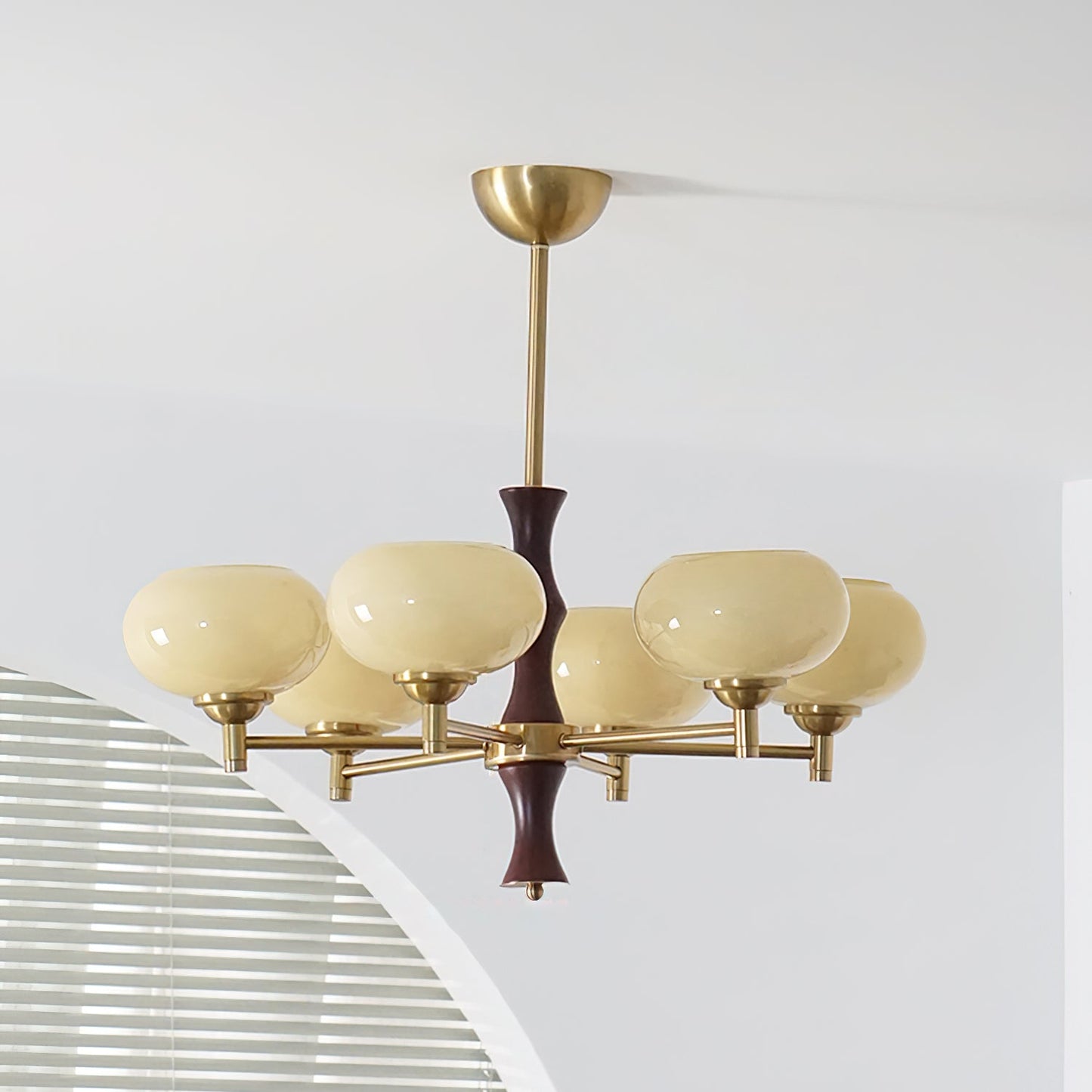 Sophie Vintage Rico Gold & Glass Chandelier