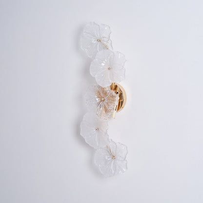 Aurélie Virelle Floral Wall Lamp with Glass Petal Design
