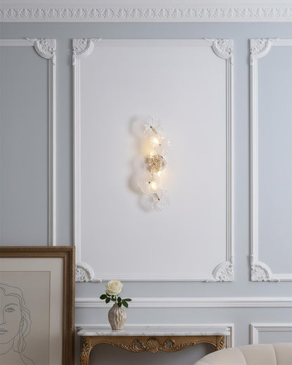 Aurélie Virelle Floral Wall Lamp with Glass Petal Design