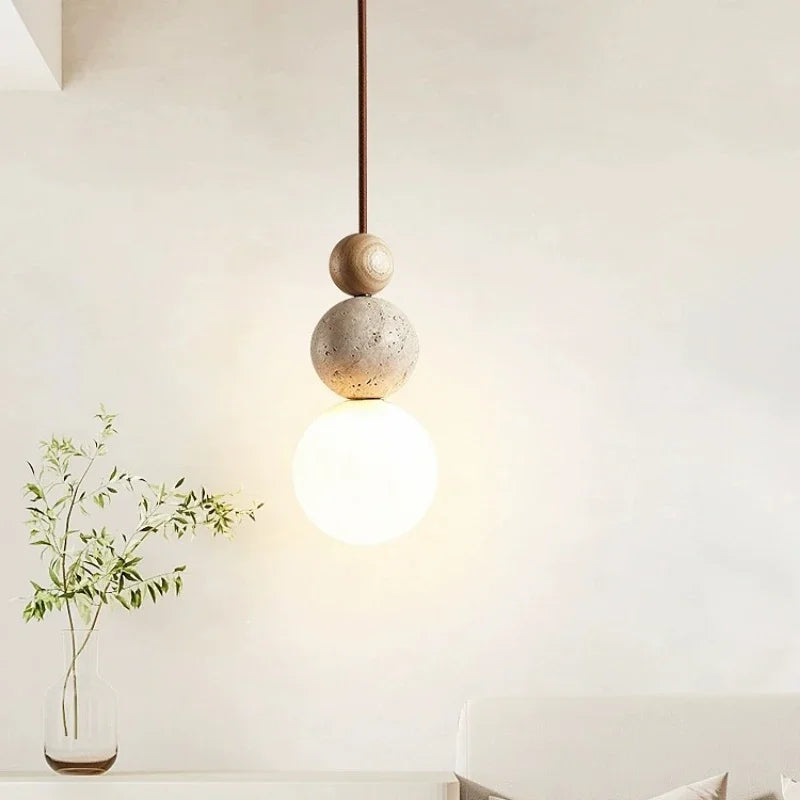Béatrice Wabi-Sabi Stone Pendant Light
