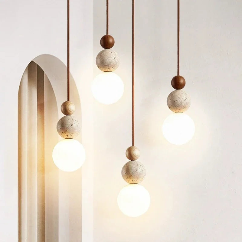 Béatrice Wabi-Sabi Stone Pendant Light