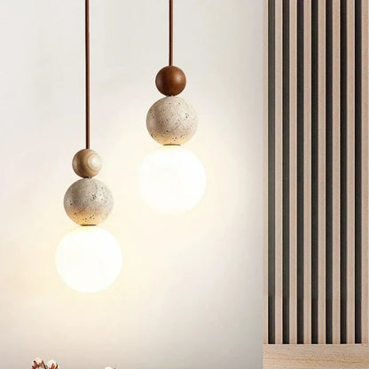 Béatrice Wabi-Sabi Stone Pendant Light